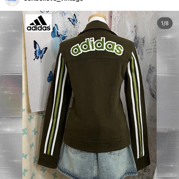 아디다스 백로고 y2k 자켓 집업 져지 삼선 스포티 부클 러힙