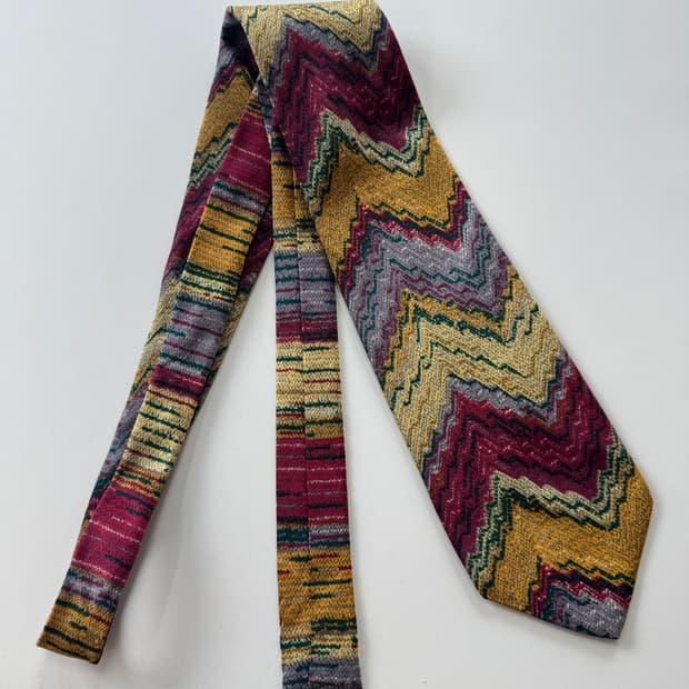 미쏘니(Missoni) 실크 넥타이 9.5cm