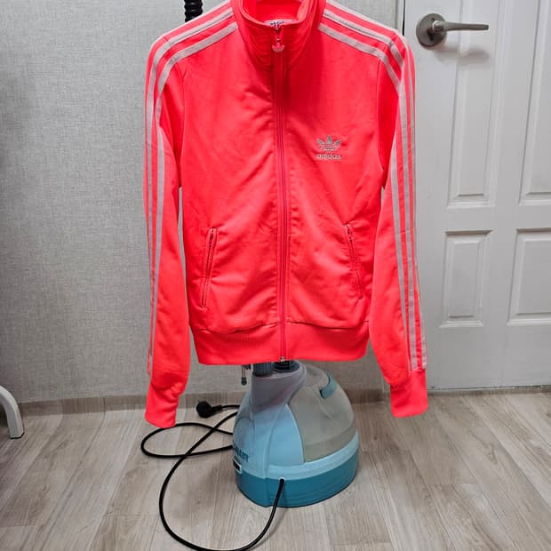 (85)XS☆초대장급☆ 아디다스 파이어버드 백로고 [형광핑크] 트랙탑져지