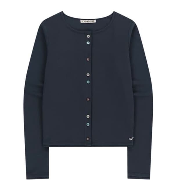 (사용감있음) 코이세이오 로우 엣지 가디건 네이비