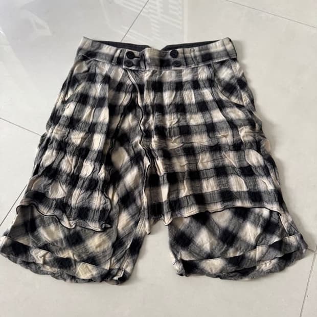 사스콰치페브릭스 패브릭 체크 쇼츠