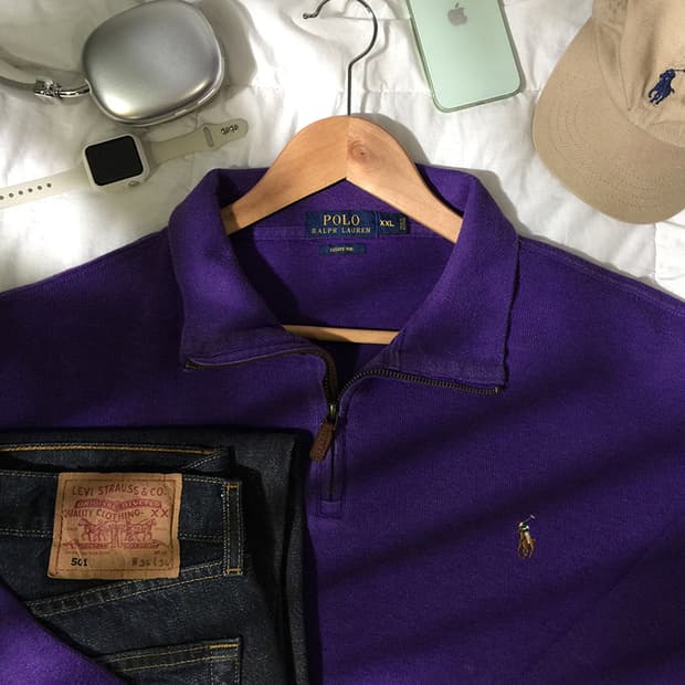 MAN) 폴로랄프로렌 스웻 반집업 XXL