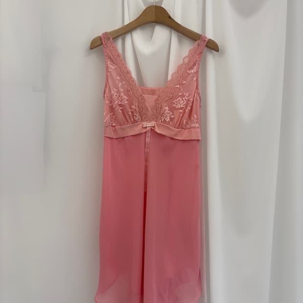 Floral Embroidery Lace Slip Dress