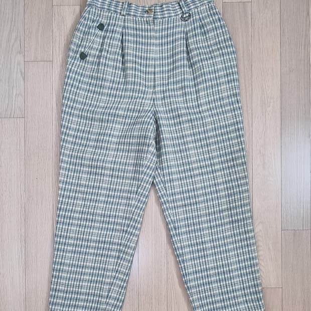 크리스찬디올 울 100 체크 팬츠 S _ 여성