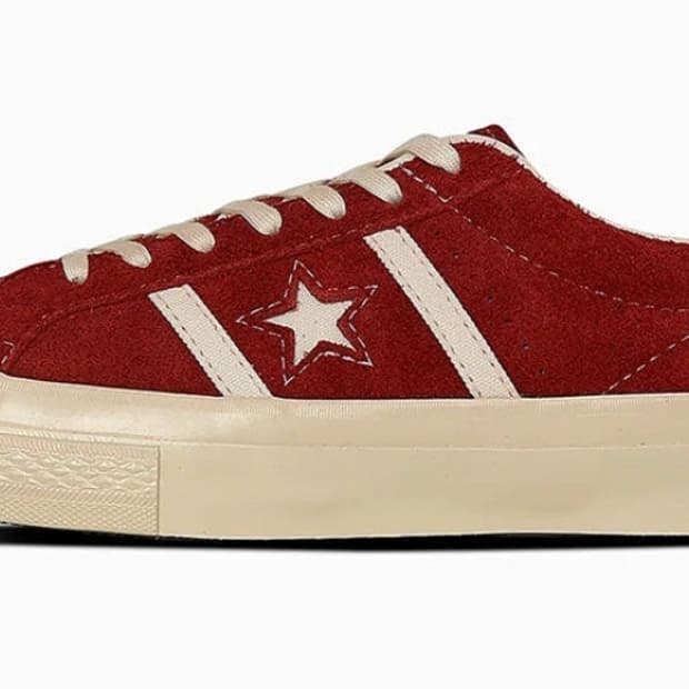 컨버스 재팬 Star & Bars 레드 스웨이드 265