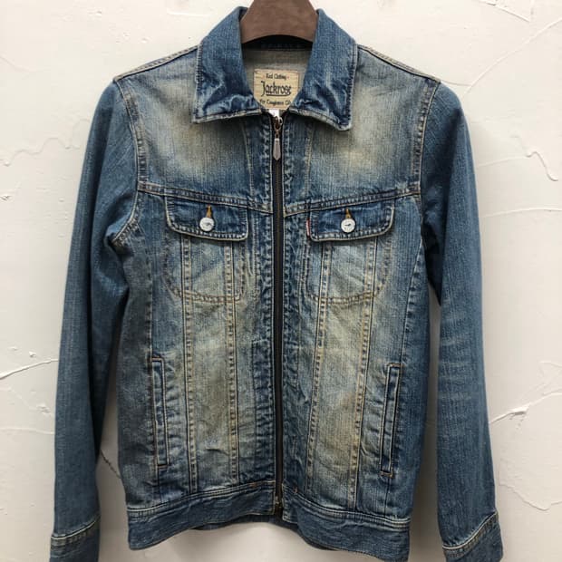 잭 로즈 더티워싱 데님 자켓