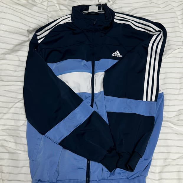 아디다스 네이비 배색 져지 (희귀)