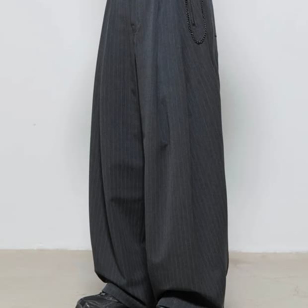 비긴202 록링크 스트라이프 팬츠