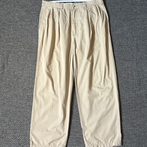 (34) 90s 폴로 랄프로렌 골프 클래식 더블 플리츠 치노 팬츠