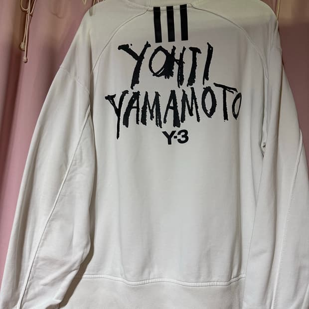 아디다스 x 요지 야마모토 19s/s Y-3 맨투맨 아디다스맨투맨 화이트