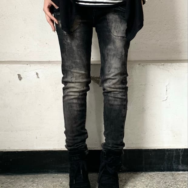 Marble Wash Skinny Jeans