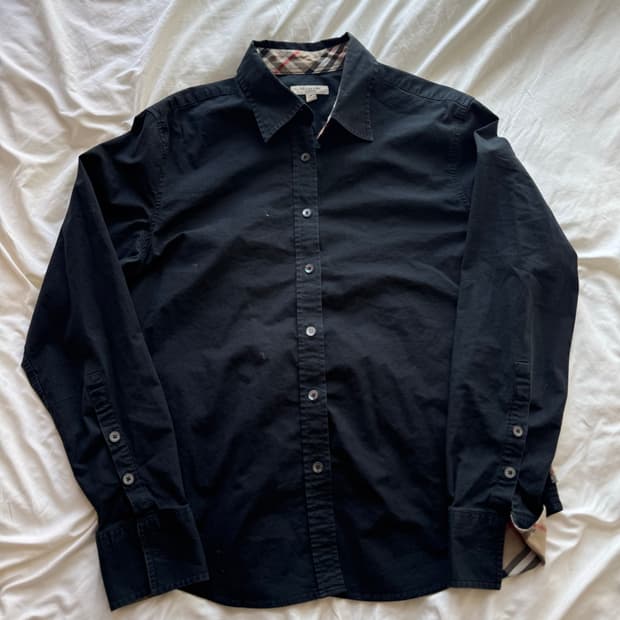 버버리 블랙 셔츠 