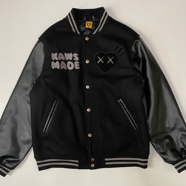 휴먼메이드 KAWS MADE 바시티 자켓 XL