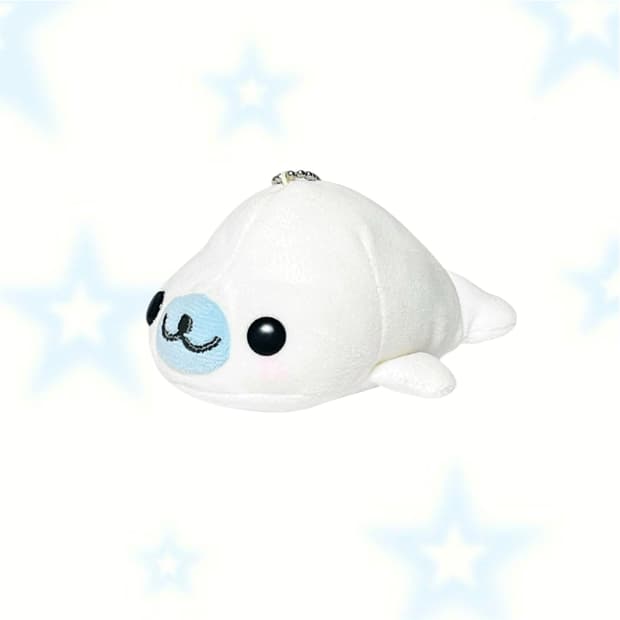 [고전] 10cm 시로고마 인형 키링 마메고마