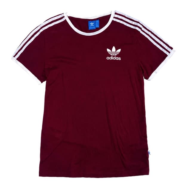 adidas 아디다스 버건디 화이트 링거티