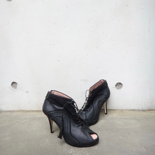 SUECOMMA BONNIE open toe strap heels 