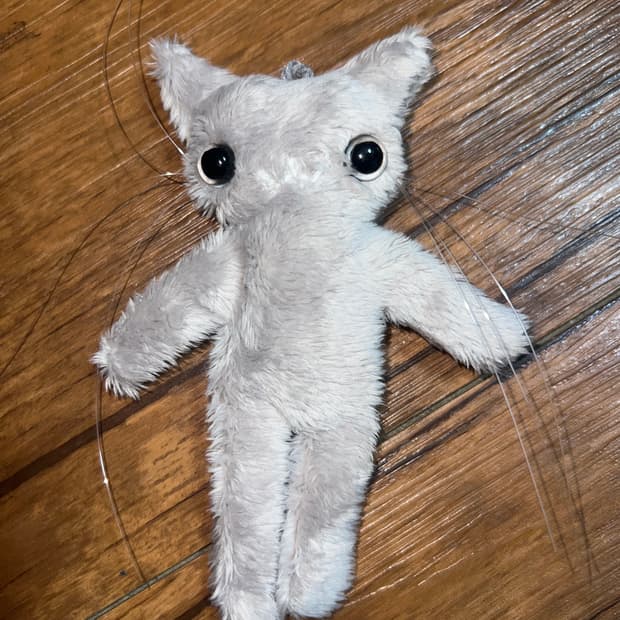 Clear bobo cat (handmade)