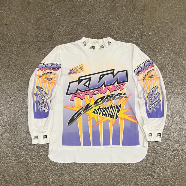 80s KTM 레이싱 모토크로스 져지 (105)