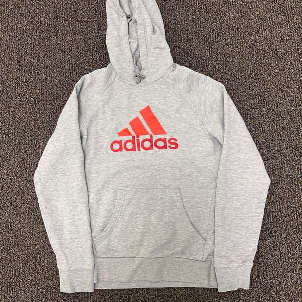 아디다스 여성 후드티셔츠 그레이 95사이즈