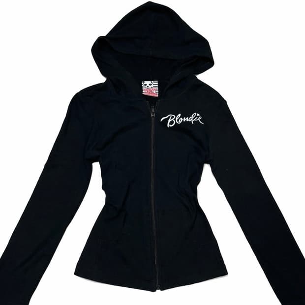 Sourpuss 블론디 밴드 레트로 후드집업