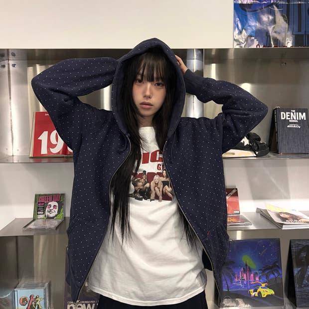슈프림 Supreme Dobby Zip Hoodie
