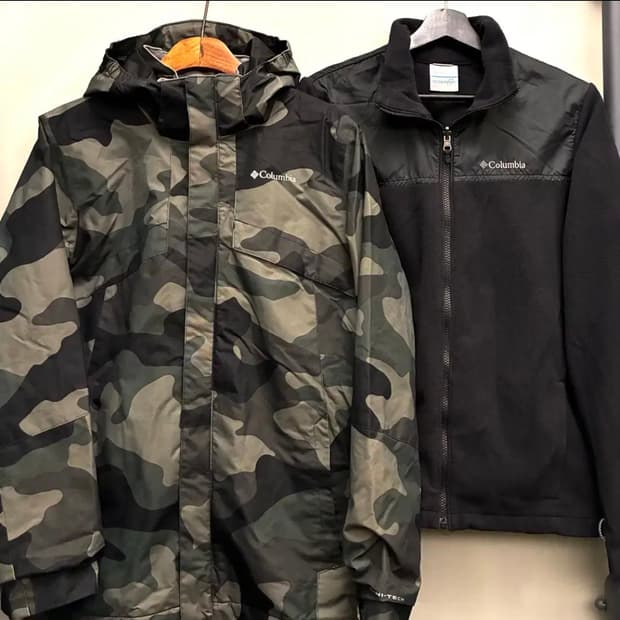 컬럼비아 카모 자켓+플리스 포함 (일본판 남자95추천)
