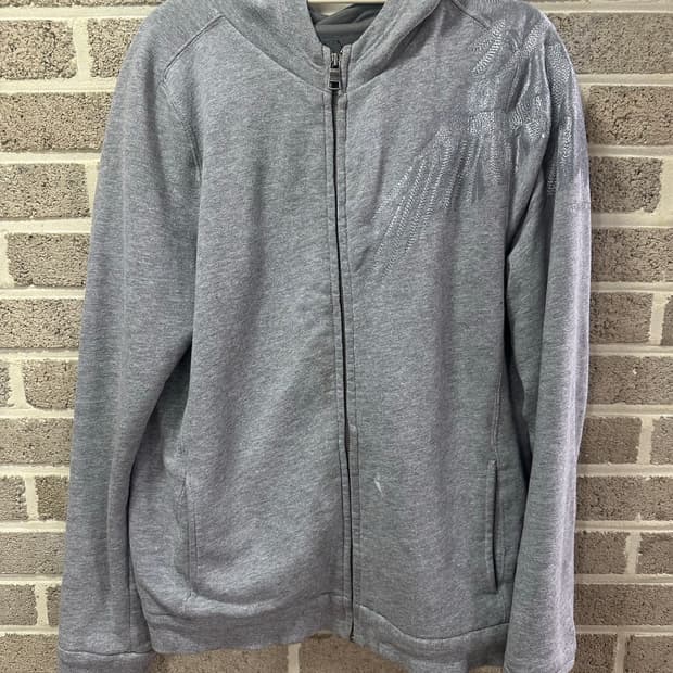 아르마니 익스체인지 그레이 후드 M