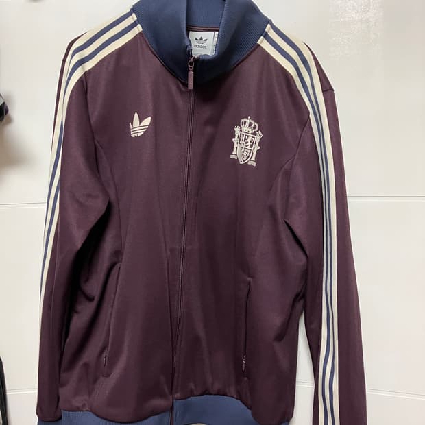 아디다스 스페인 베켄바우어 트랙 자켓 쉐도우 마룬