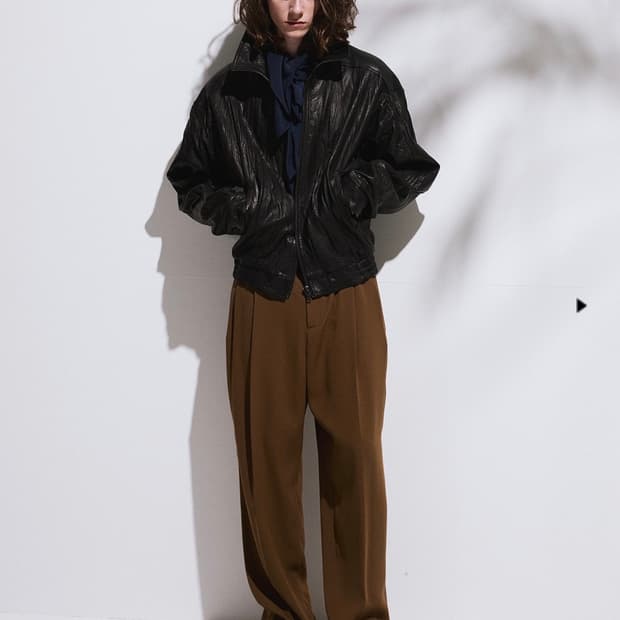 새상품 렉토 26ss 하이넥 레더 자켓