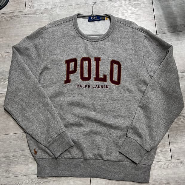 폴로 맨투맨 L 105 거의 새것 QR 인증 O 국내매장구매