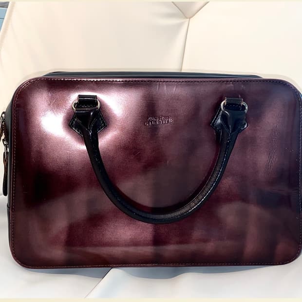 장폴고티에 90s cyber hologram leather bag