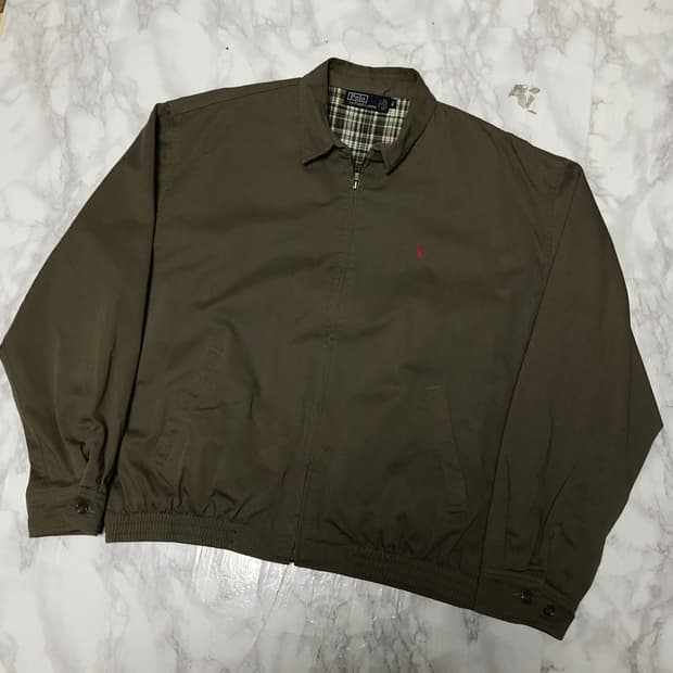 폴로 랄프로렌 스윙톱 블루종 자켓딥카키