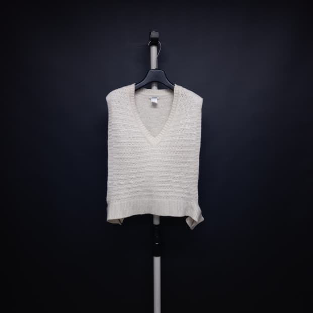 시스템 춘추동 캐시미어블랜 니트 숏 베스트 F 33-66