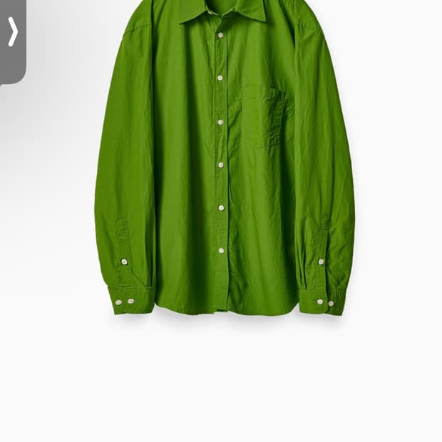 이얼즈어고 코튼 레이온 워시드 포이카셔츠 S