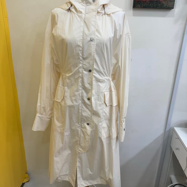 vtg 어라운드유어 롱 후드 바람막이 코트
