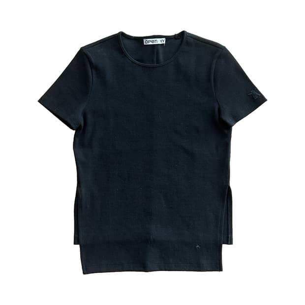 오픈와이와이 Ribbed side slit top