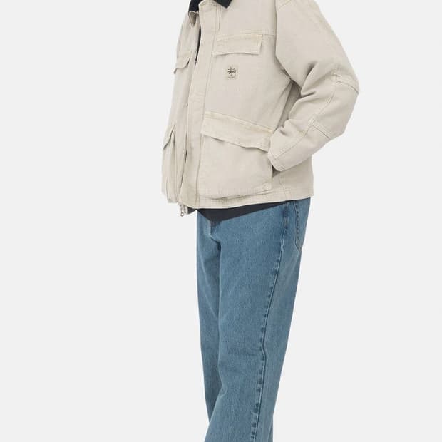 Washed canvas shop jacket