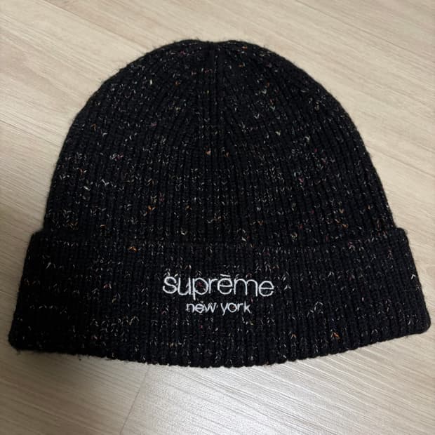 슈프림 레인보우 스페클 비니 블랙