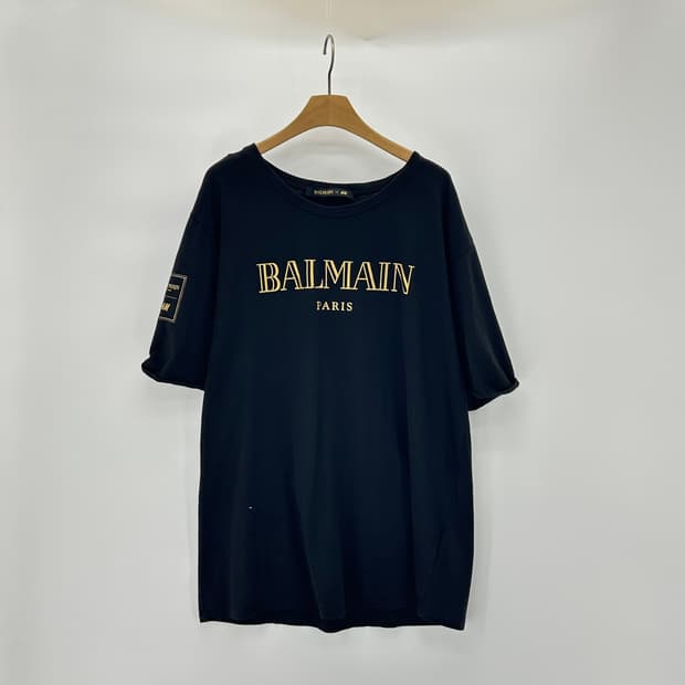 [BALMAIN x H&M] 발망 H&M 레터링 반팔티셔츠