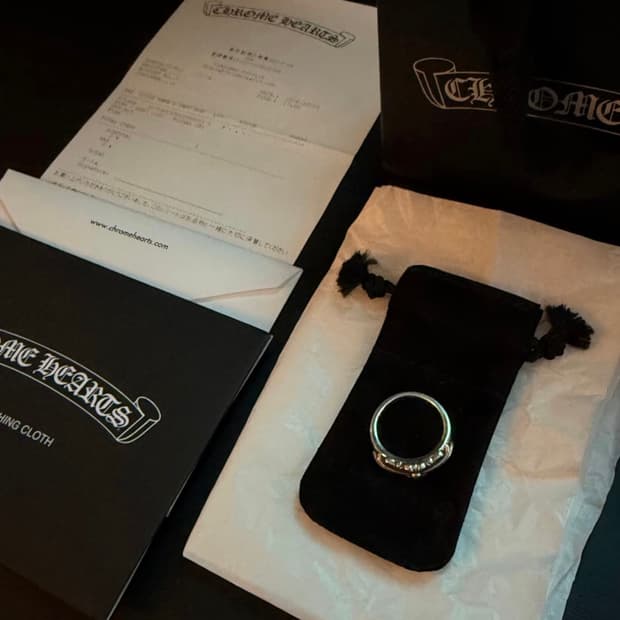 크롬하츠 베이비 플로랄 링 US 8.5