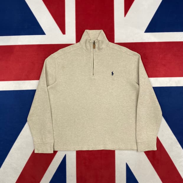 폴로 하프집업 맨투맨 M 