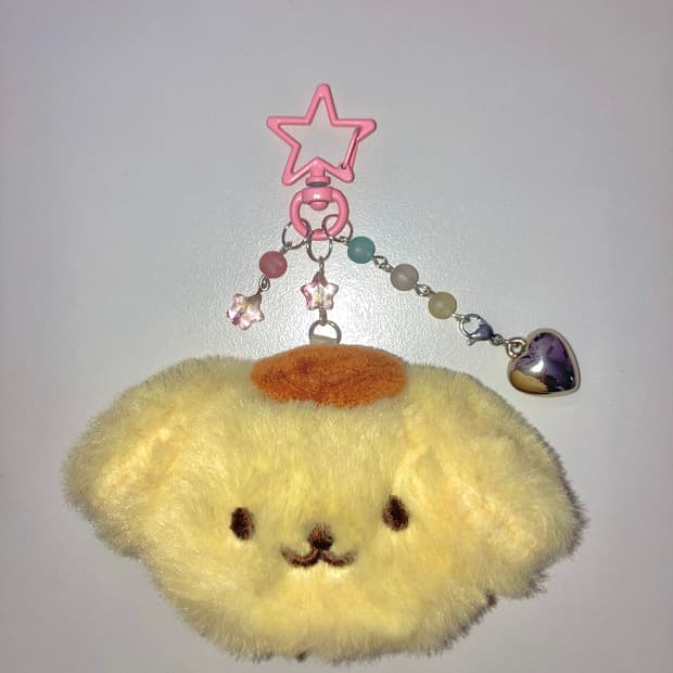 핸드메이드 폼폼푸린 키링 키체인