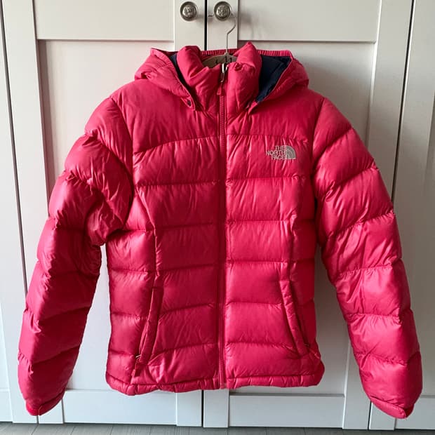 노스페이스 눕시700 핑크 패딩