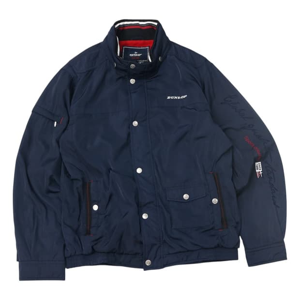 던롭 빈티지 네이비 멀티 포켓 스포츠 블루종 점퍼 (L)