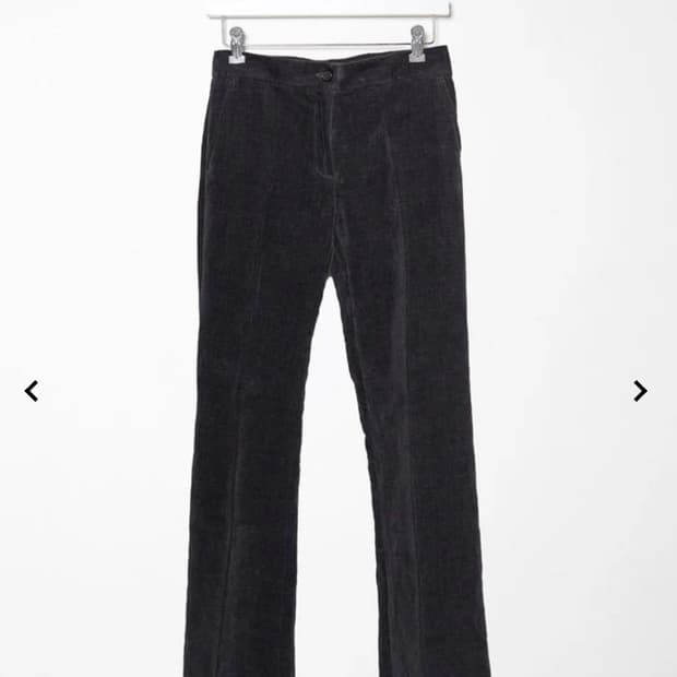 Yang Li 플레어 트라우저 벨벳