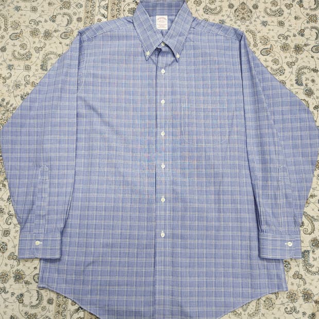 브룩스브라더스  체크 셔츠 16-33 (110-113)
