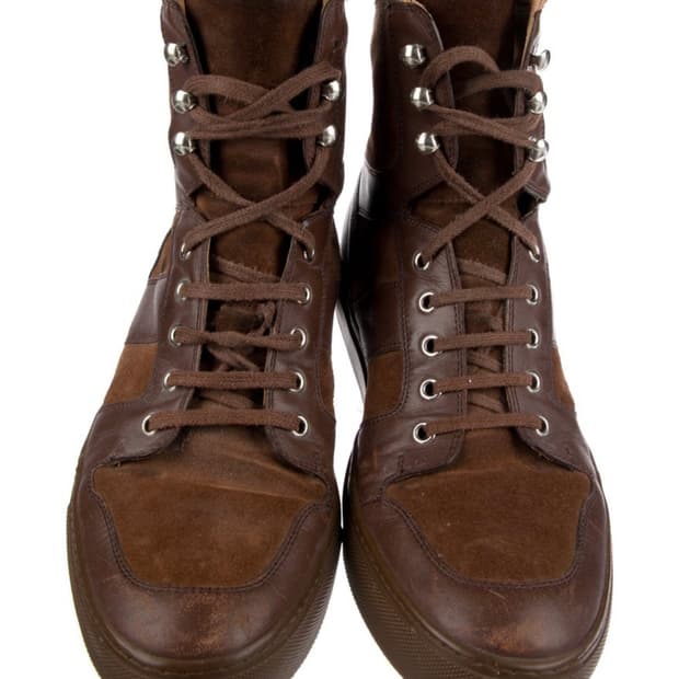 폴로 랄프로렌 퍼플라벨 하이탑 스니커즈 부츠