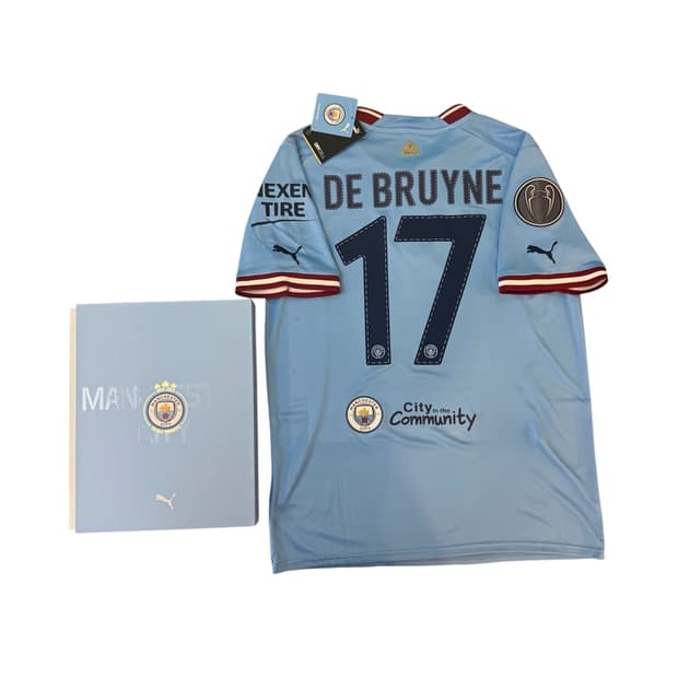 [M/100]22-23 맨시티 트레블 유니폼 데브라이너 779041-01