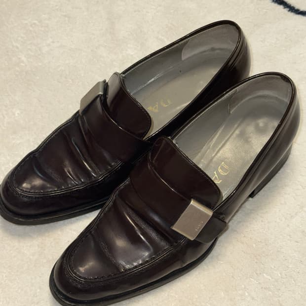 PRADA METAL BUCKLE LOAFER