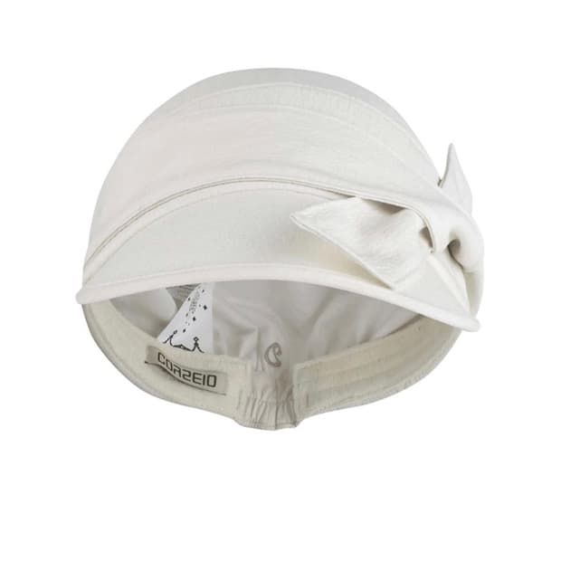 코이세이오 ribbon tie cap ivory
